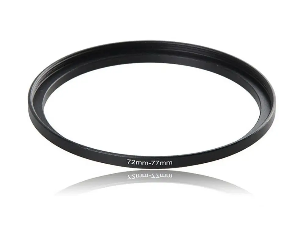 1pcs 72 77 72 82 mm Metal Step Up Lens Filter Ring Adapter Blackfilter