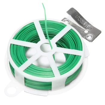 

30m Garden Roll Wire Twist Wire Metal Cable Tie With Slicer Multi Packaging Rope Wiring Accessories Durable Easy Cut Releaseable