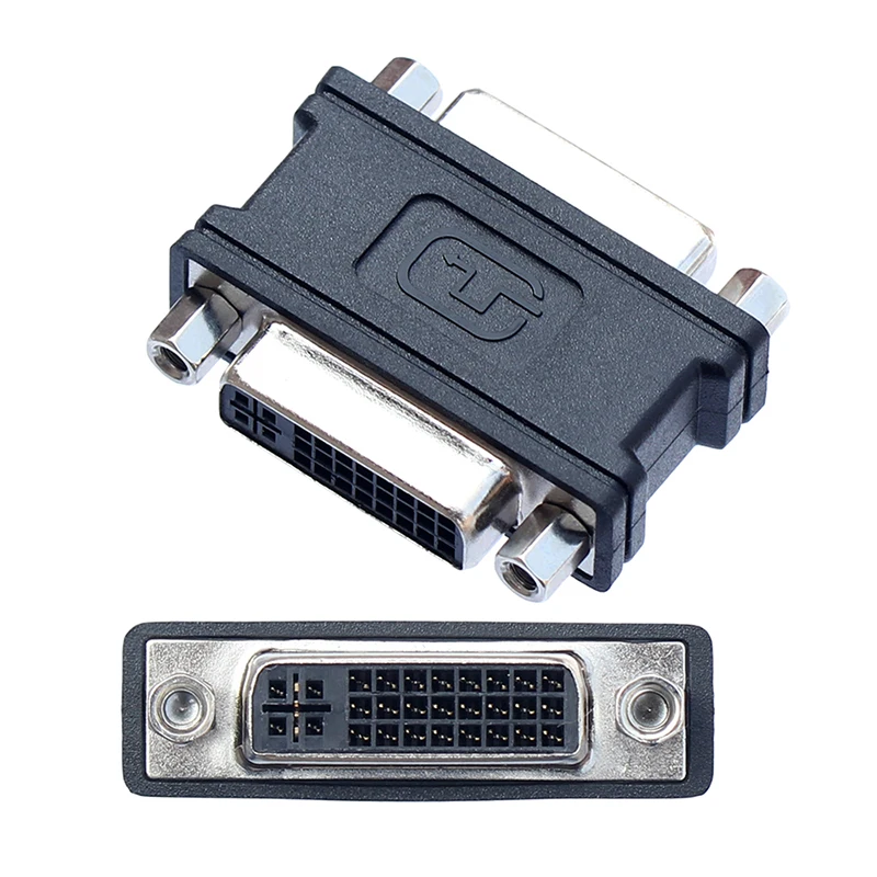 Dvi para Dvi Feminino para Conversor Feminino Mini Gender Changer Adaptador de Extensão do Cabo Dvi 24 Mais f para f