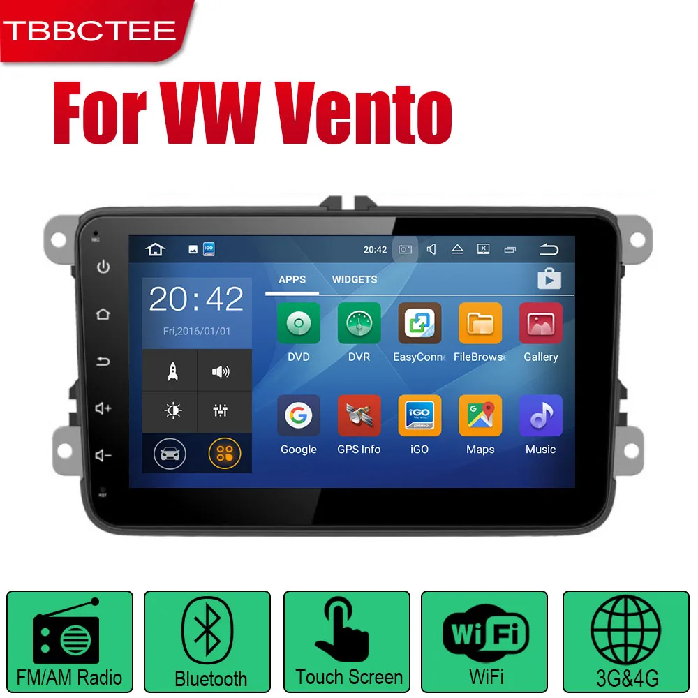 Standard machine TBBCTEE Авто плеер gps навигация для Volkswagen VW Vento 2005~ автомобильное мультимедиа андроид экран системы радио стерео - Цвет: Standard machine