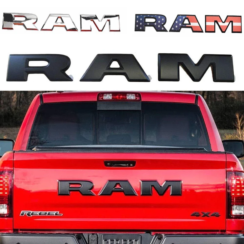 Для Dodge Ram наклейка на задний багажник для Ram 1500 2500 3500 4x4 Флаг США углеродное волокно ABS украшение автомобиля пикап хвост Dcal