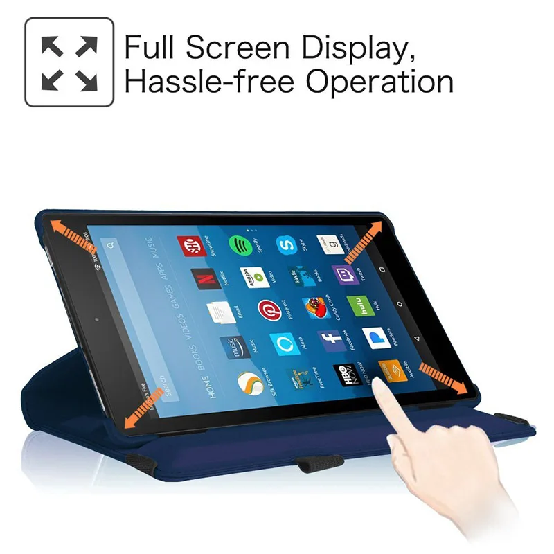CucKooDo 360 градусов вращающийся Несколько ракурсов экран защитный флип Folio Stand умный чехол для Amazon Fire HD 8 релиз