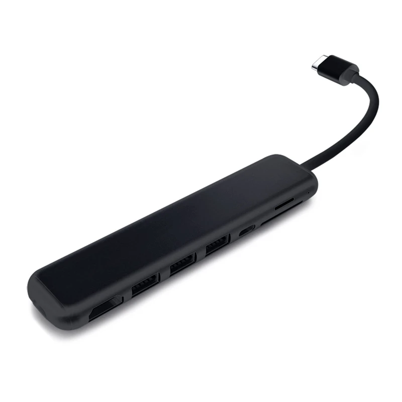 Usb C концентратор, 8-в-1 Тип C концентратор, 4K кабель-Переходник Usb C на Hdmi, с 3 портами(стандарт 3,0 Порты, светодиодный дисплей, Sd/Tf Card Reader, Usb-C Мощность доставки, портативный для Mac Pr
