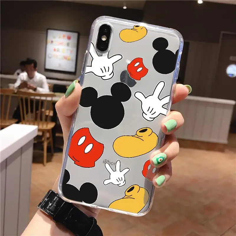 mqyuansu Милый мультяшный мягкий чехол из ТПУ s для iPhone XR для iPhone X XS Max 5 5S S SE 4 4S 8 7 5C 6 6S Plus 11 Pro Max чехол Fundas - Color: mqyuansu