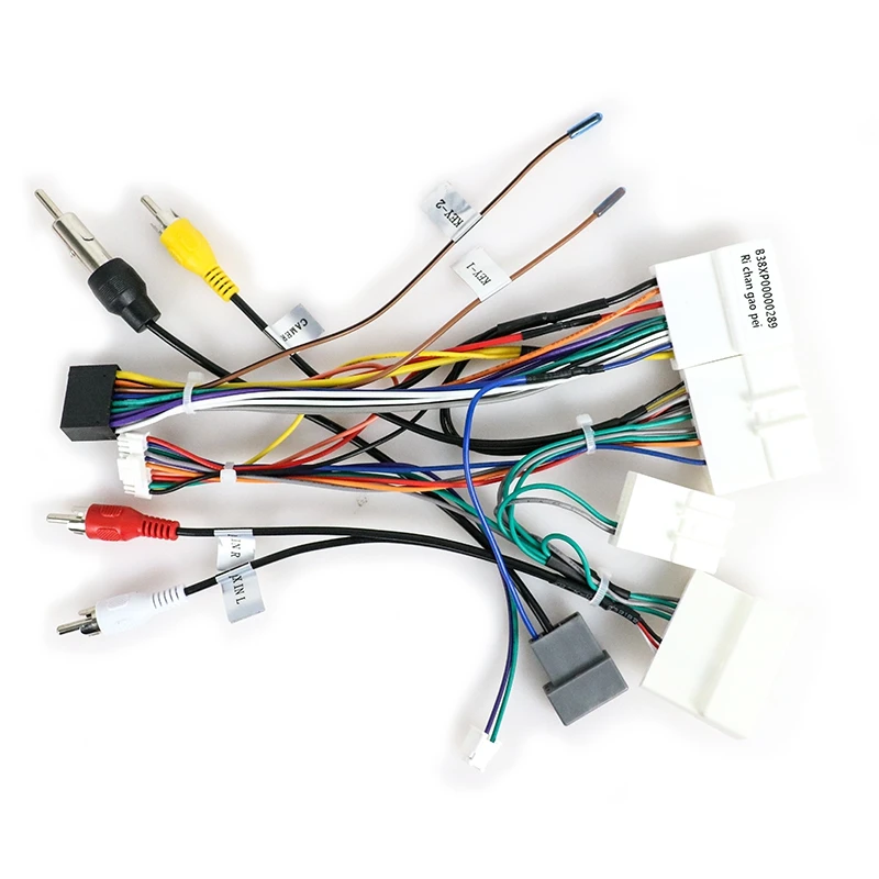 car radio Player Power Wire Cable Plug For NISSAN 16pin wiring harness adapter connector ISO cable plud and play | Автомобили и