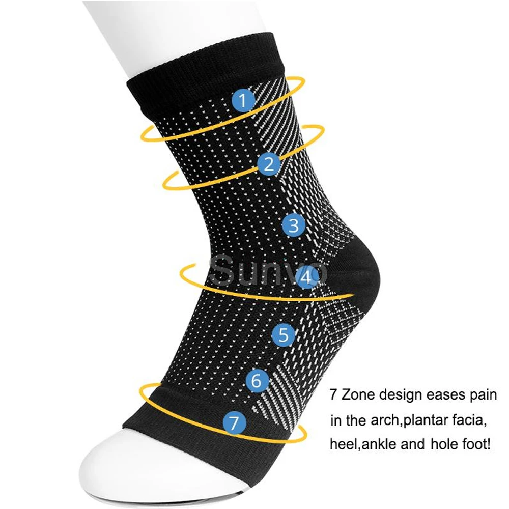 Plantar Fasciitis Compression Socks for Women Men Shoes Insert Sport Heel Ankle Pain Relief Care Foot Heels Soft Cushion Pad