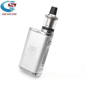 Silver Электронная сигарета, регулируемый vape 80 Вт, комплект модов, Встроенный 2000 мАч, батарейный блок, 3 мл, бак, электронная сигарета, большой дымовой Атомайзер - Цвет: Silver