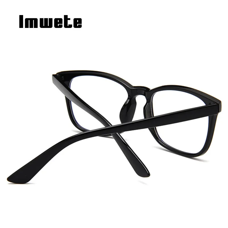 Imwete Retro Anti Blue Light Glasses Women Men Clear Computer Eyeglasses Goggles Male Female Transparent Spectacles Frames