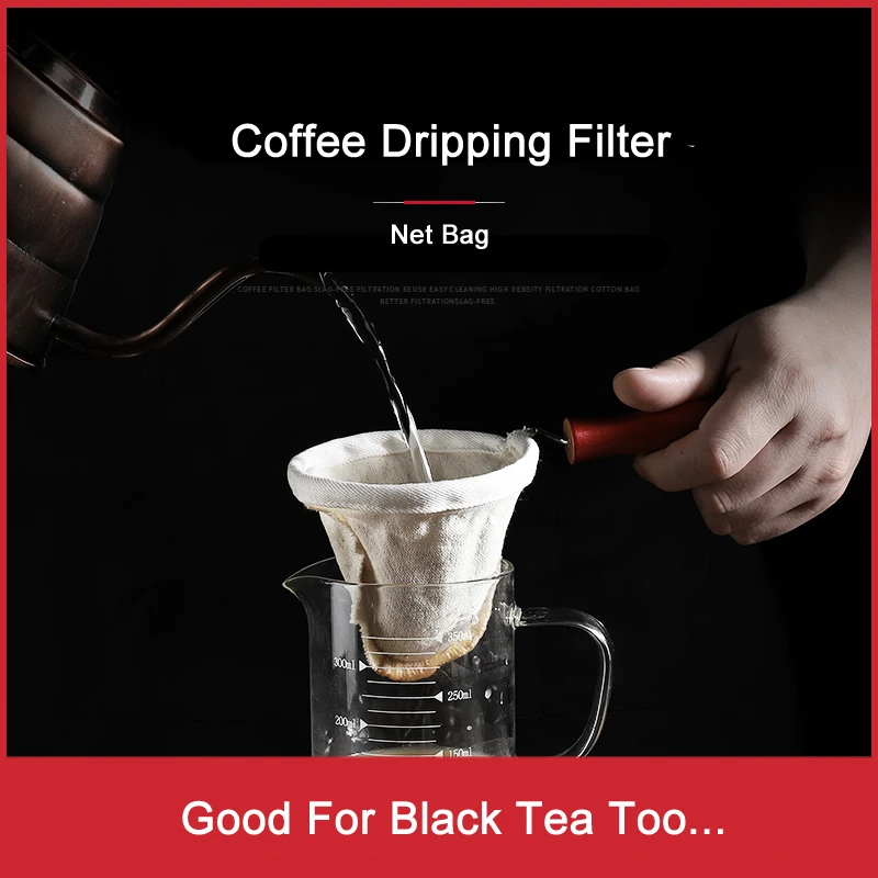 

GUIBOBO Coffee Dripping Filter Flannel Net Bag Black Tea Milk Maker Tools For Kitchen Shop
