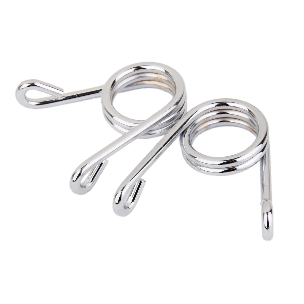 2pcs 2 inch 50mm Scissor Clip Style  Seat Spring Compatible for Harley  Bobber Chopper (Silver)