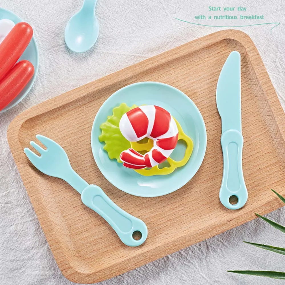 42pcs Kids Kitchen Set Children Kitchen Toys Plastic Cooking Toy Gift Children Cooking Model Play Educational Toy For Girl Baby