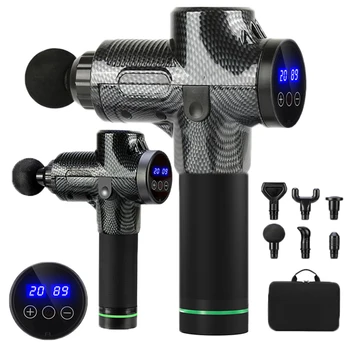 

LCD Display Massage Gun Profession Body Muscle Deep Fascia Massager Muscle Pain Exercising Relaxation Slimming Shaping