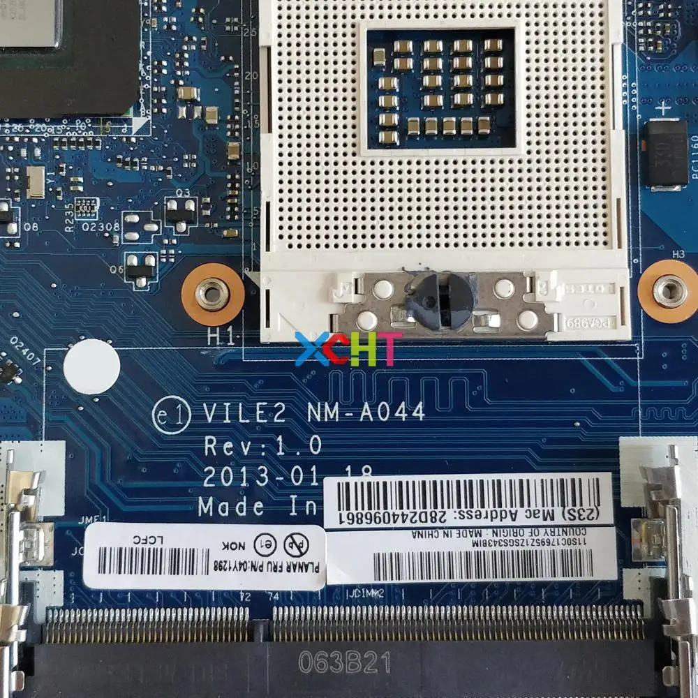 FRU: 04Y1298 VILE2 NM A044 HM77 DDR3 для Lenovo Thinkpad Edge E531 Материнская плата ноутбука
