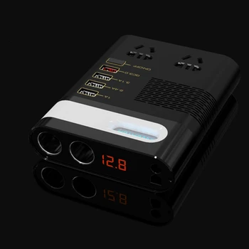 

200W Car Power Inverter DC 12V/24V to AC 220V Voltage Converter Short Circuit Automatic Protection QC 3.0 USB Charger