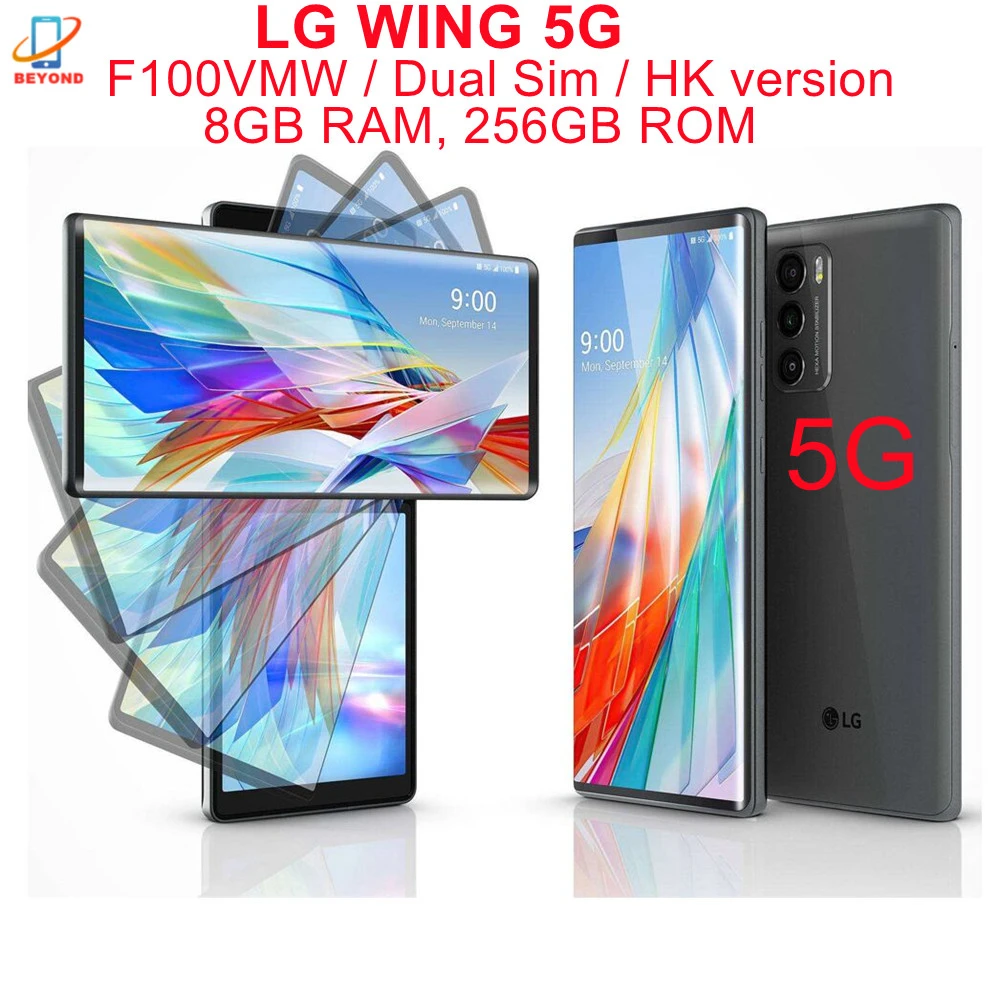 LG WING ブラック Sランク 極美品 シムフリー！！
