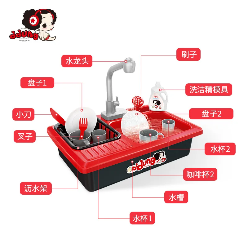  Ddung/ddung Children Kitchen Model Play House Hand Washing Sink Toy GIRL'S Small Pool Set - 4000267493026