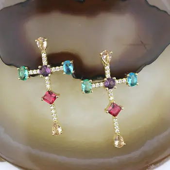 

20pcs Delicate cubic zirconia micro pave charm pendant, cz plating pendant,necklace/earring jewelry component