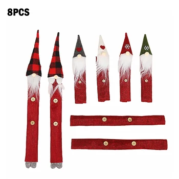 

8pcs Christmas Refrigerator Handle Covers Set Adorable Kitchen Appliance Handle Sleeve Home Decoration Christmas New Year decor