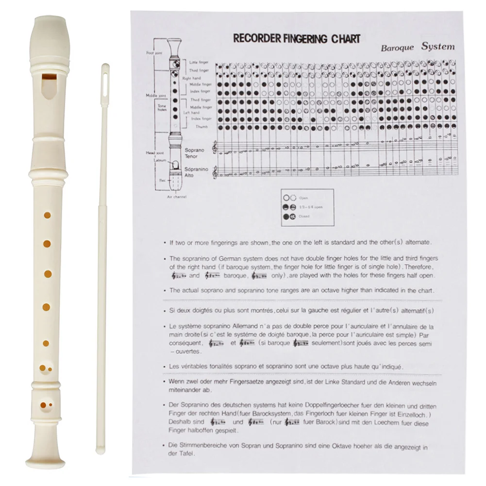Кларнет ABS Музыкальный Инструмент музыкальное образование с чистящей палкой для детей XD88