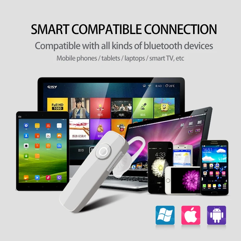 Свободные руки Мини Bluetooth наушники портативная беспроводная гарнитура стерео