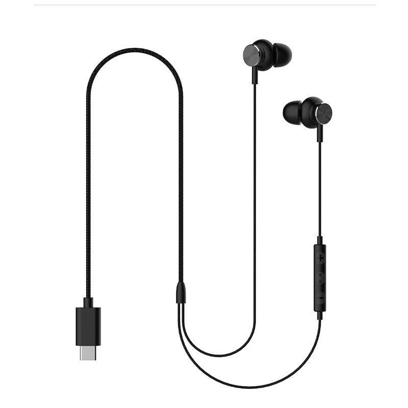 GS X1 1 2m Wired In Ear USB C Type C Interface Mega Bass HiFi Earphones with Mic