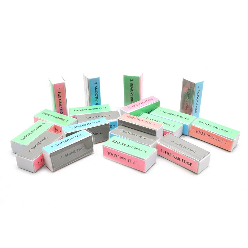 Polimento de Lixa de Lixa de Unhas Bloco de Esponja Salão de Beleza Atacado Prego Portátil Pedicure Manicure Todo Gel uv Unha Polonês 200 Pçs 7 Atacado 200 pçs prego polimento de lixa