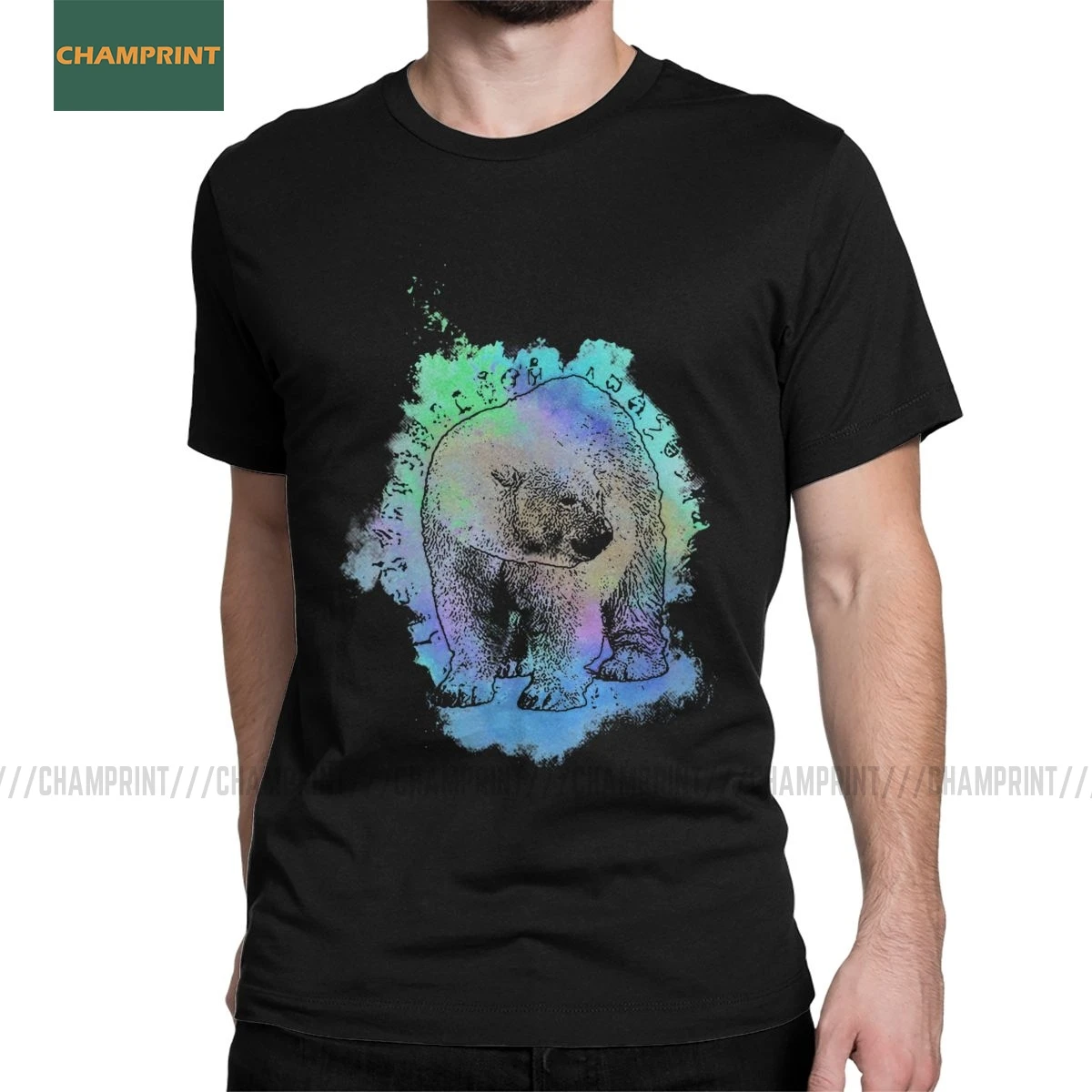 Мужская футболка Iorek Byrnison Clouds из темных материалов с компасом Lyra Bear belакваa Pullman