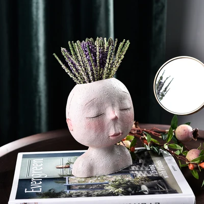 Flower Pot Type J Нордическая креативная Художественная кукла моделирование цветочный горшок домашняя гостиная для садовых и комнатных растений двора оформление балкона украшения простые - Цвет: Flower Pot Type J