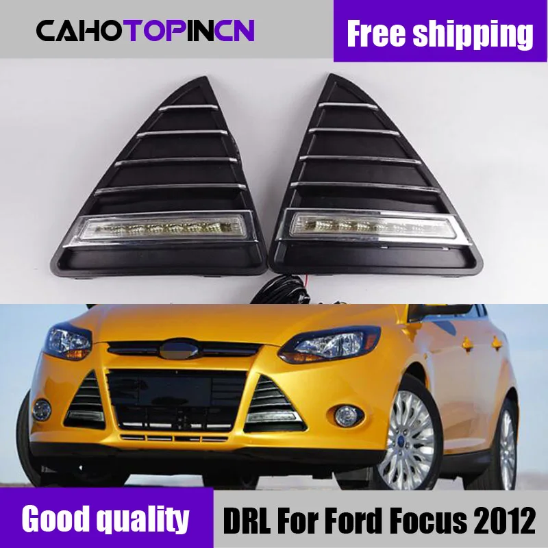 Дневной ходовой светильник для Ford Focus 3 MK3 2012 ~ 2015 12V светодиодный противотуманный