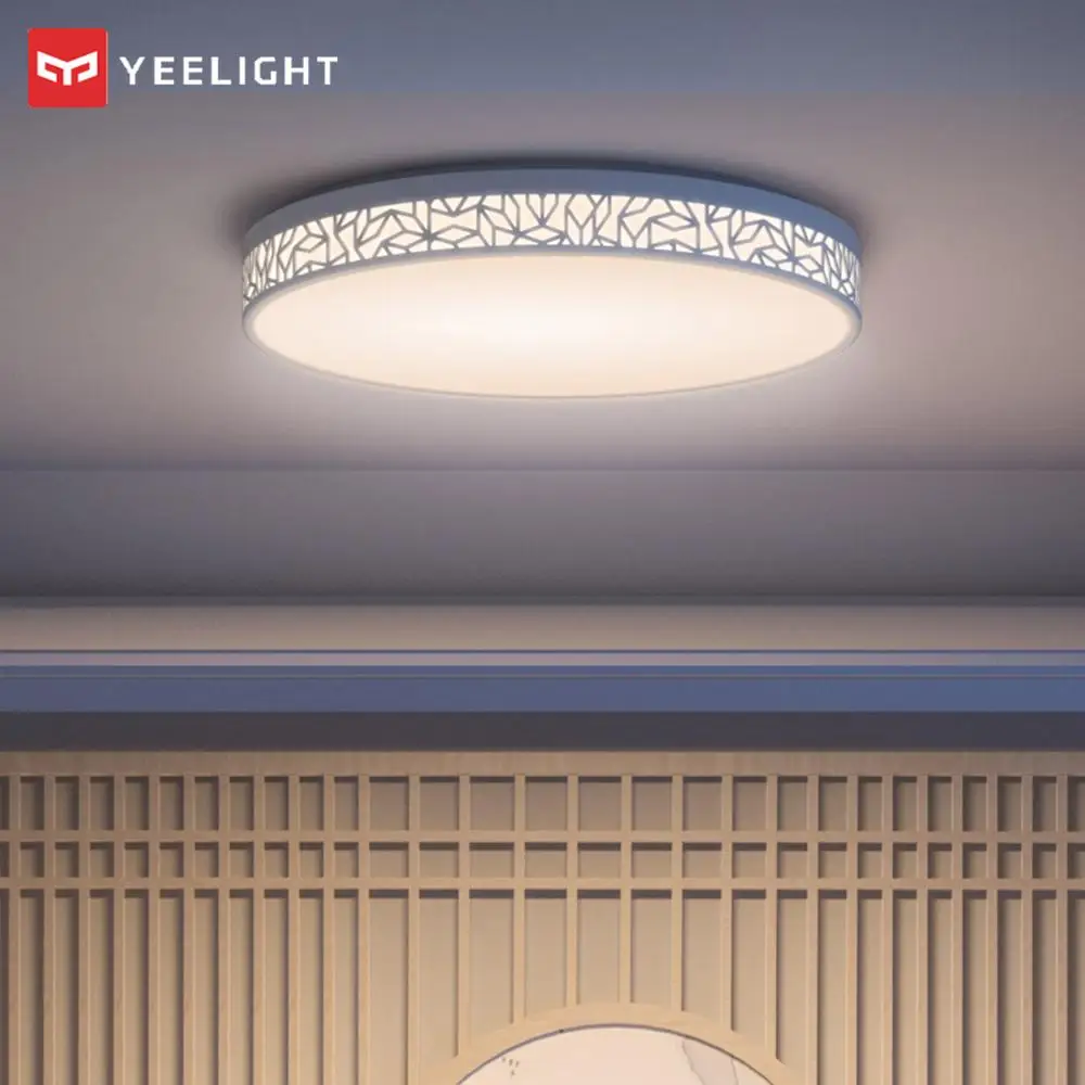 Новейший умный светодиодный потолочный светильник Xiaomi Yeelight для гостиной, Bluetooth, светодиодный потолочный светильник с подвеской, приложение Mijia, пульт дистанционного управления