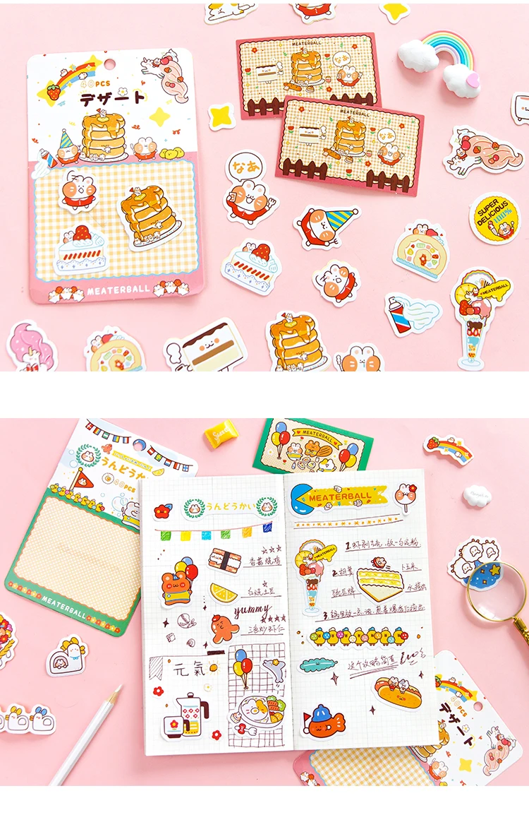 40 шт./упак. Митт кошачья серия stickersr для детей DIY дневник в стиле Скрапбукинг фото Ablums
