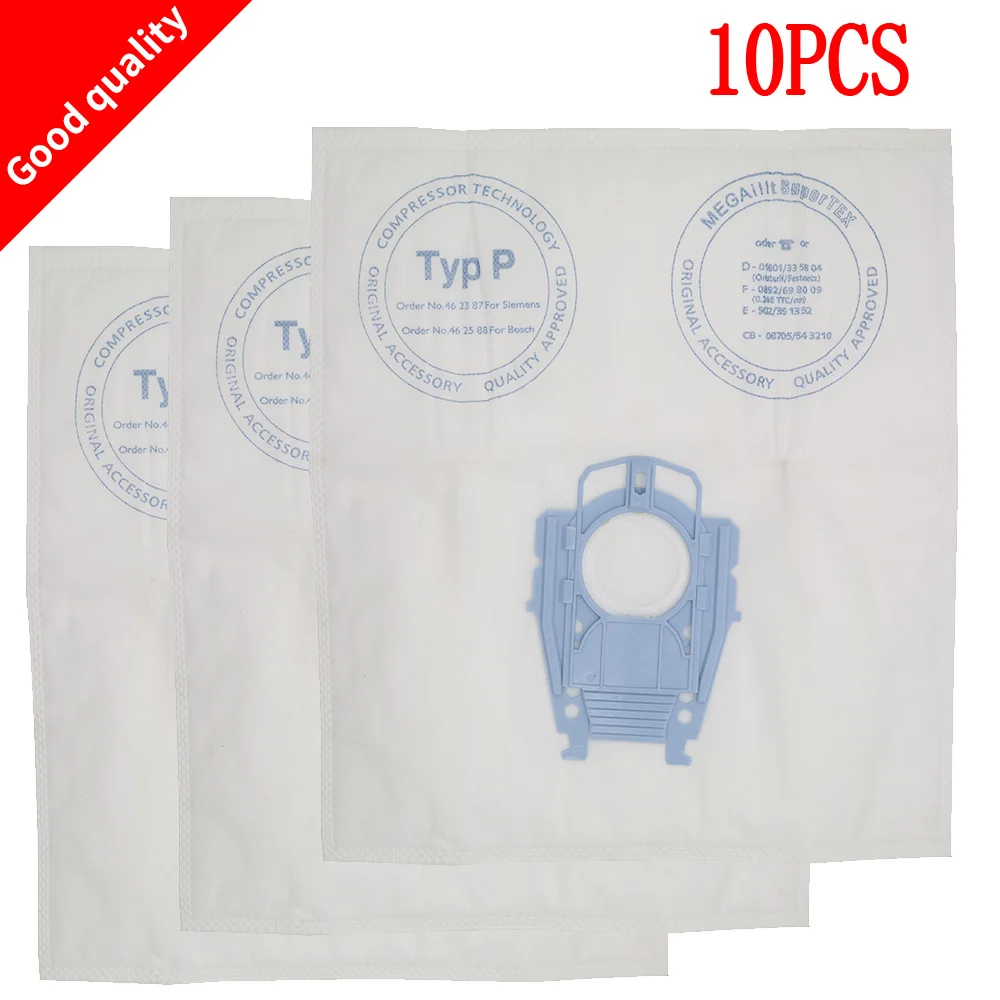 Vacuum Cleaner Dust Bags for Bosch Vacuum Cleaner Hoover Dust Bags Type P 468264 461707 Hygienic Professional BSG80000 3d printer filament storage bag pla filament vacuum sealed bags printer dust bag storage bag for creality ender 3 ender 3v2