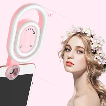 

Beauty supplement light 52 LED Selfie Ring Light for Phone Wide Angle External Camera Makeup Lighting Night Darkness Light #0602