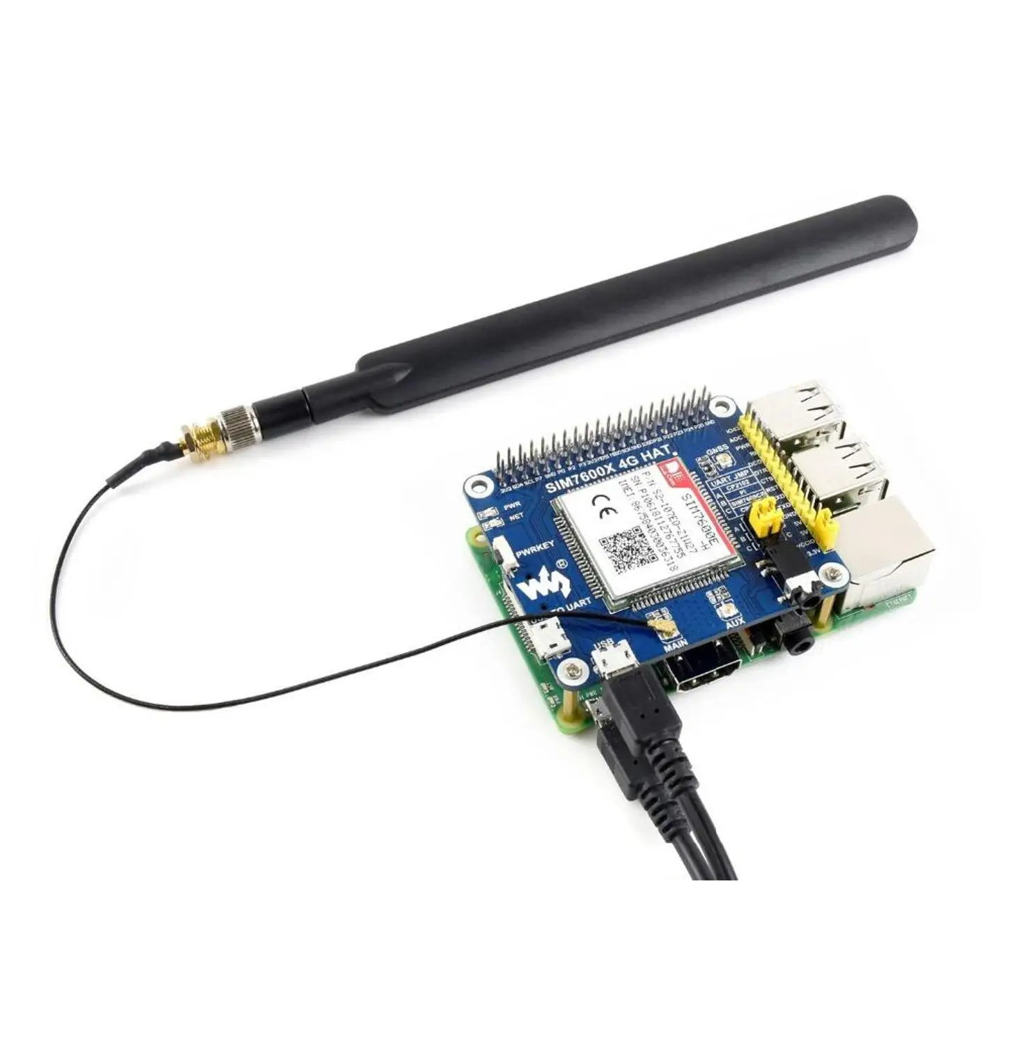 Aishare Waveshare 4G/3g/2G/GSM/GPRS/GNSS шляпа для Raspberry Pi на основе SIM7600E-H LTE CAT4 для Юго-Восточной Азии/Западной Азии/Европы/а