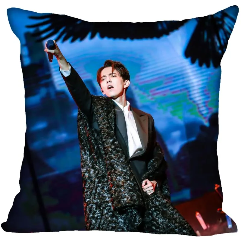 HEARMNY Singer Dimash наволочка для спальни подарок для украшения дома квадратная наволочка для подушки на молнии наволочки атласная мягкая ткань - Цвет: 18