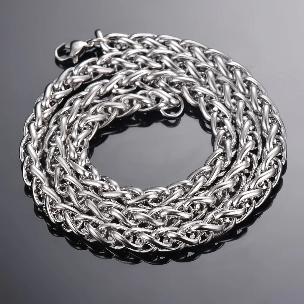 2.5mm-6mm 21-100cm Stainless Steel Keel Link Chain For Necklace