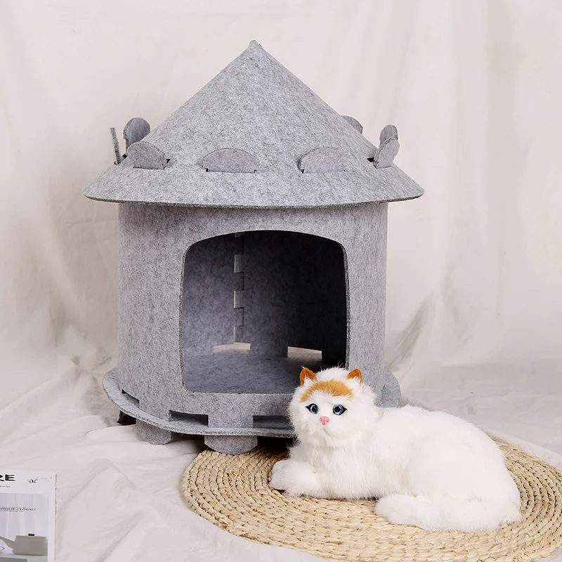 Теплого сна питомца Кошкин дом пещера кровати щенок собака спальный мешок