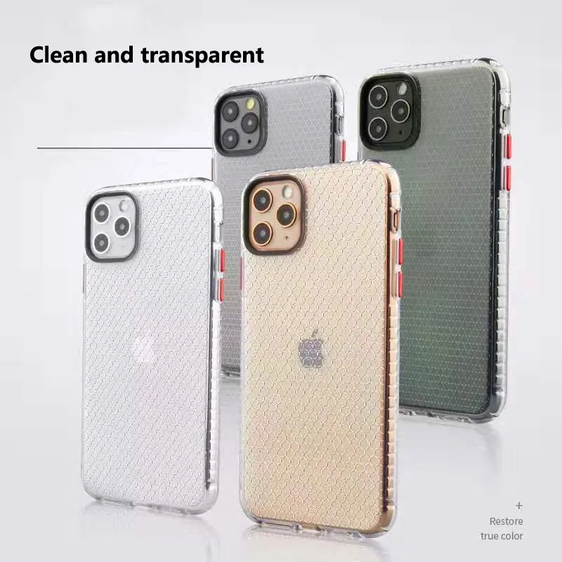 Чехол из ТПУ с ячейками для iPhone 11 Pro Max Xs Max Xr X 8 7 6 Plus, термозащитная задняя крышка