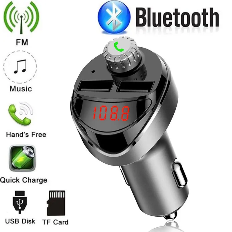 Универсальный двойной USB 3.1A YC-B16 Автомобильный MP3 FM запуск TF воспроизведение Bluetooth приемник DV/5 V многофункциональное автомобильное зарядное устройство для телефонов