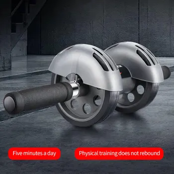 

Fitness Equipment Non Slip Pushup Training Silent Home Gym Ab Roller Exercise Body Building Abdominal Wheel With Mat Rubber