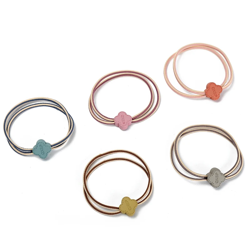 

Japan and South Korea simple and versatile multi-layer hair rope sweet girl hair circle square letter elastic head rope