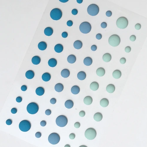 Round Assorted Size Self Adhesive Enamel Dots Sticker For Scrapbooking 