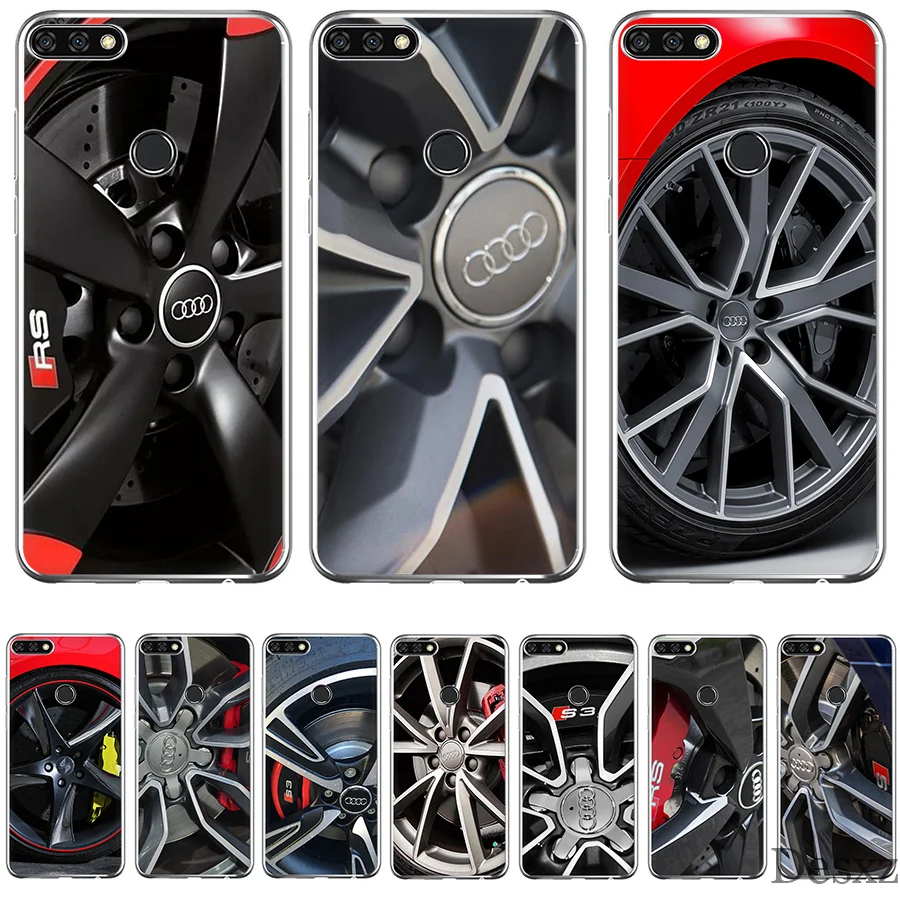 

Audi Wheel Case For Huawei P30 P20 P10 P9 P8 Lite Pro Plus P Smart Mini Cover Phone Bag Hard shell