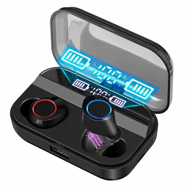 

Bluetooth Wireless Earbuds HIFI Stereo Headsets Waterproof Earphones Smart Power Bank 3500mAh with Active Noise Cancellation