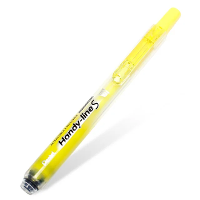 1 шт. Pentel Surligneur Handy Line SXS15 нажатие стиль маркер Выдвижная неоновая ручка 6 цветов - Цвет: As picture