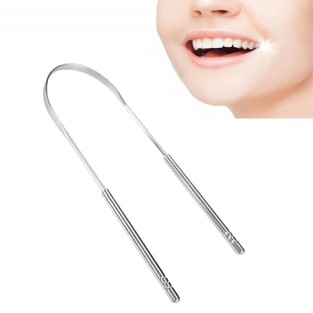 Подарочный инструмент u-образный антикоррозийный ручной из нержавеющей стали для взрослых, очиститель языка, уход за полостью рта, Очищающий скребок, маленький гидиен