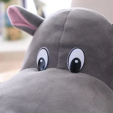 Японская шляпа бегемота, игрушка для косплея, реквизит, аксессуары, плюшевая голова, необычная Кепка для косплея тайяки, реквизит для фото