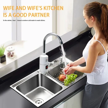 

Electric Water Heater Tankless Kitchen Instant Hot Water Tap Heater Electric Water Faucet Heating Tap