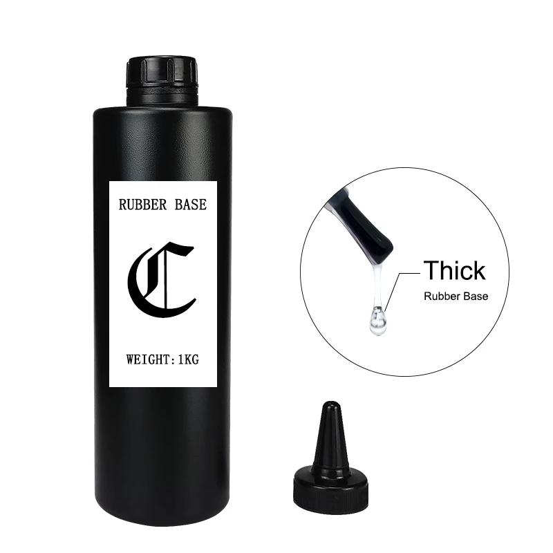 1KG Rubber Base And Top Coat For Gel Polish Semi Permanent Thick Base