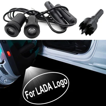 

LED Car Door Logo Shadow Ghost Light Projector For Lada Vesta Granta Niva Priora Xray Kalina Largus Revolution Samara Safarl Sig